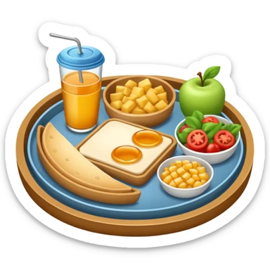 tray meal sticker