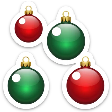 pelotas de navidad sticker
