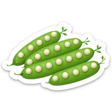 Cute  peas in pod sticker