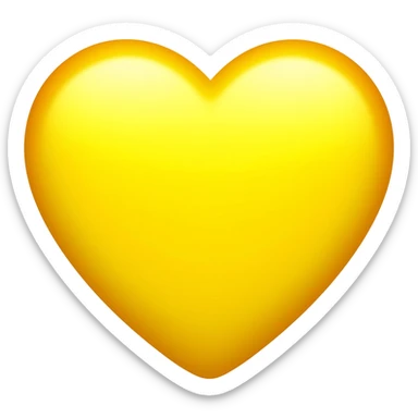 heart emoji with colour code #FFFFF0 sticker