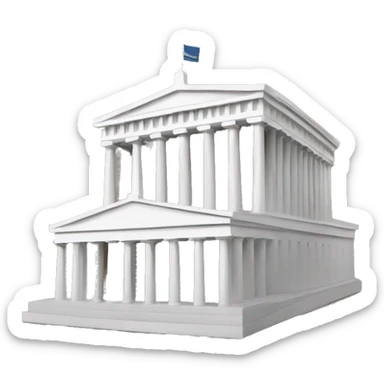 Greek parliament building sticker