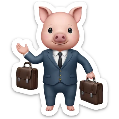 Finance Pig sticker