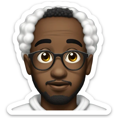 um homem afro ao estilo P.diddy segurando um oleo de bebe sticker