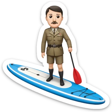 Adolf Hitler on the sup board  sticker