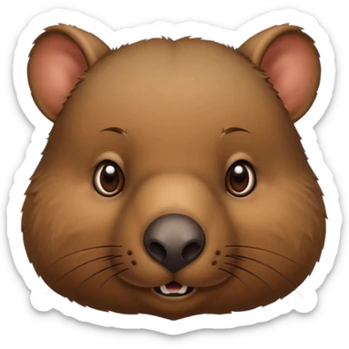 Wombat’s face sticker