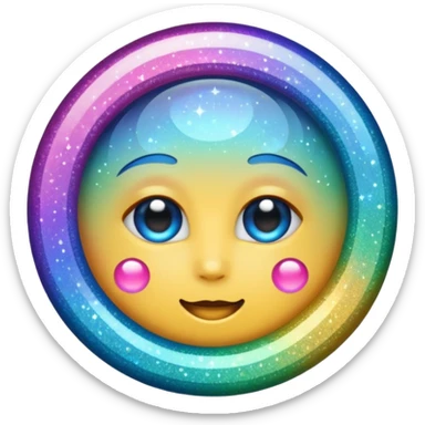 Glitter inner ciclo sticker