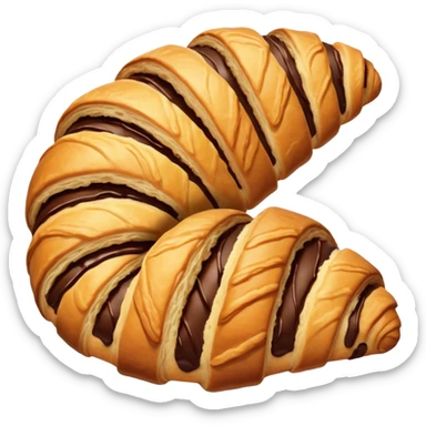 Chocolate crossaint sticker