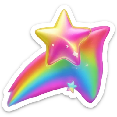 lisa frank shooting star sticker