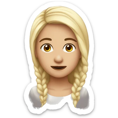 Акула с цветком  sticker