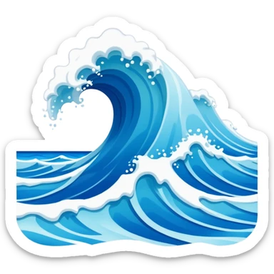 calm Ocean Waves on shore  sticker