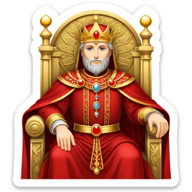 The emperor tarot card sticker