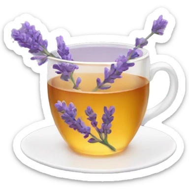 Lavender honey tea sticker
