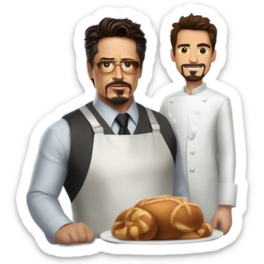 Tony Stark and that baker from New York sticker