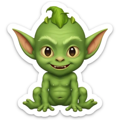 Goblin small baby   sticker