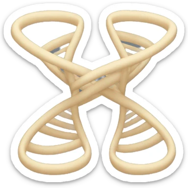 Double helix sticker