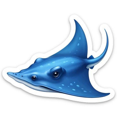 blue stingray sticker
