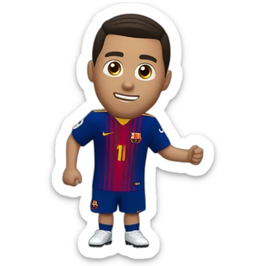 Christian Ronaldo FC Barcelona sticker