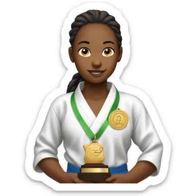 1st place girl karate sticker
