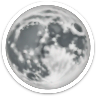 Moon sticker