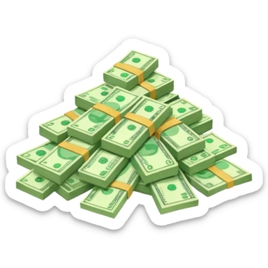 The phrase Money Doesn't Grow On Trees sticker