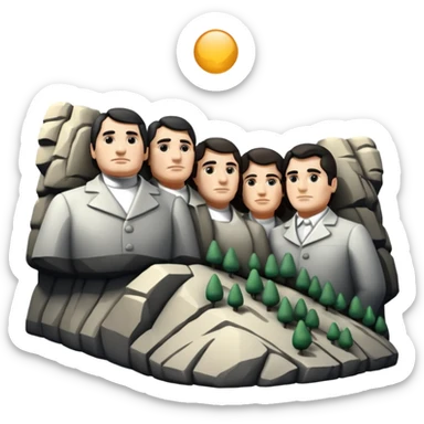 Mount Rushmore sticker