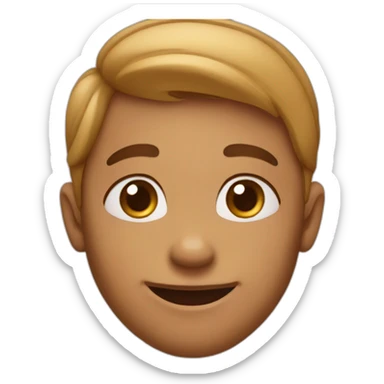 Boy with dimples sticker