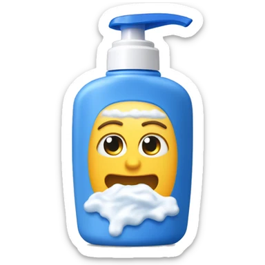 cerave washing foam bottle sticker