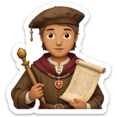 merchant in medieval time  sticker