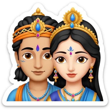Radha krishna sticker