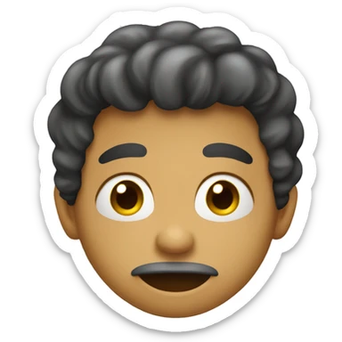 A person biting their lip sticker