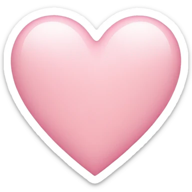 Light pink heart sticker