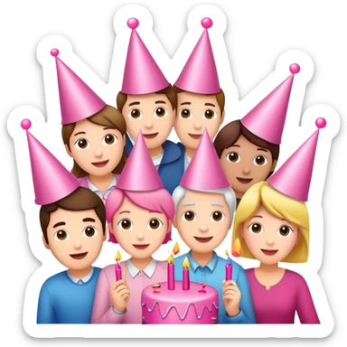 30th birthday pink celebration sticker