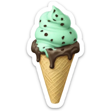 mint chocolate chip ice cream sticker