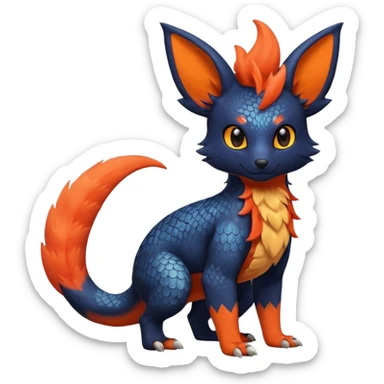 
Canine-Litten-Amaura-Salandit-Noibat-Flareon-Fakémon-fusion (full body) sticker