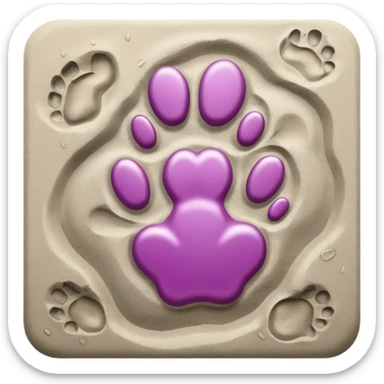 cat's footprints sticker
