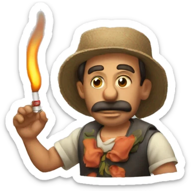 Diablito fumando sigarillo  sticker