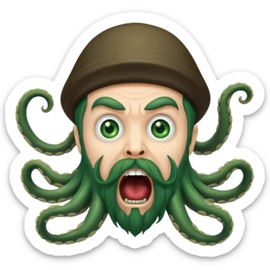 davy jones screaming sticker
