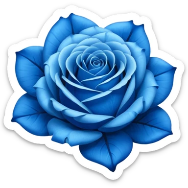 Blue roses sticker