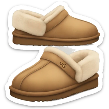 ugg slippers light brown  sticker