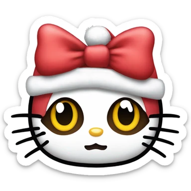 hello kitty christmas edition sticker