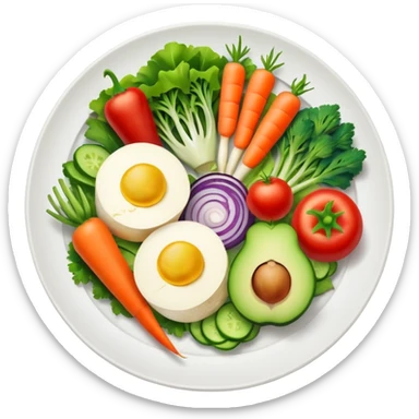 Healthy food sticker