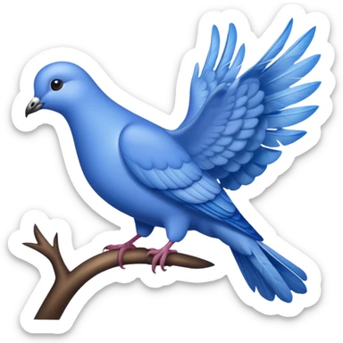 Palomita azul sticker