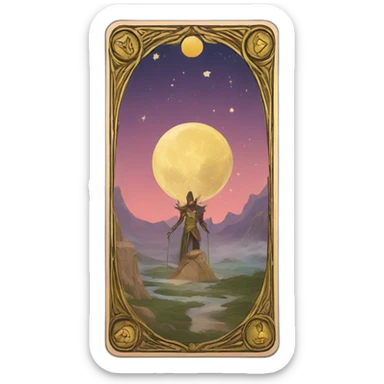 tarot card sticker