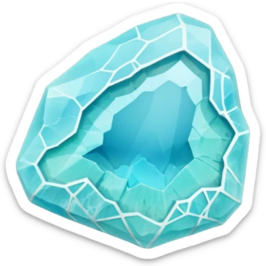 peruvian opal gemstone raw crystal sticker