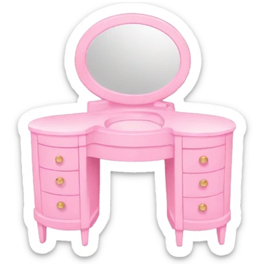 Pink vanity  sticker