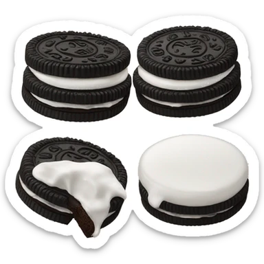 Two Oreos cookies sticker