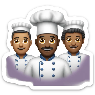The two big cooks and one long sosage  sticker