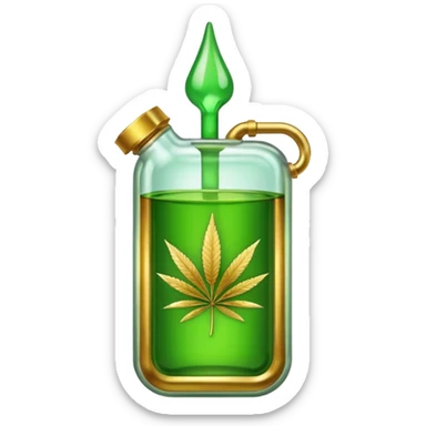 A weed cartridge sticker