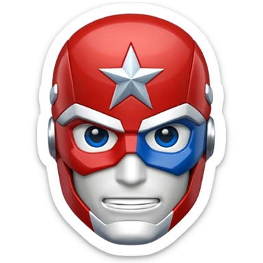 hazme un emojis del escudo del capitán América sticker