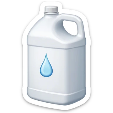 Gallon of bleach sticker